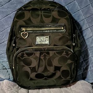 Coach Black Backpack Purse